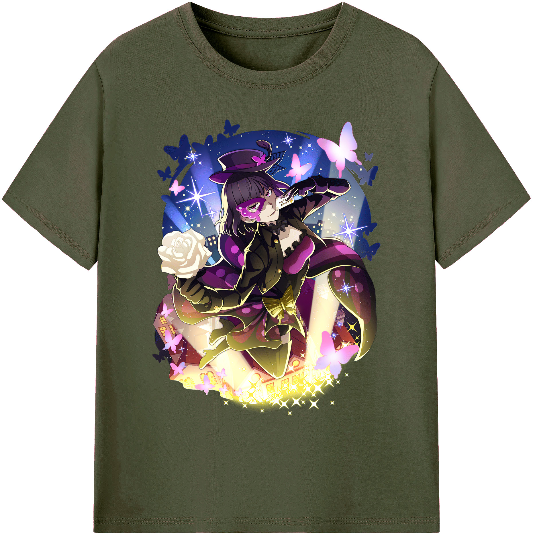 （画像用） 文豪ストレイドッグス Bungo Stray Dogs 綿100％ メンズ半袖Tシャツ｜肌触りやわらか＆通気性
